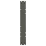 vidaXL Pieds de table basse en forme de V  2 pièces  anthracite  60 x (42-43 3) cm  acier