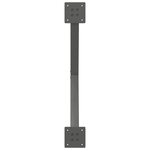 vidaXL Pieds de table à manger en forme de X 2 pièces Anthracite 70 x (72-73) cm Acier