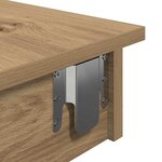 vidaXL Table de bar murale chêne artisanal bois d'ingénierie