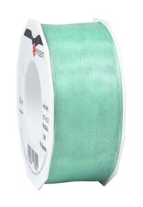 Organza four seasons 25-m-rouleau 40 mm  glauque laitonné