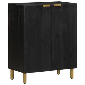vidaXL Buffet noir 60x33x75 cm bois d'ingénierie