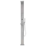 vidaXL Douche d'extérieur Acier inoxydable Carré