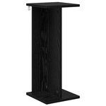 vidaXL Support de Plante 2 pièces Chêne noir 25 x 25 5 x 60 5 cm