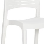 vidaXL Chaises de jardin lot de 2 Blanc Polypropylène