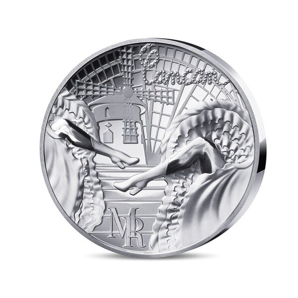 Moulin Rouge Monnaie de 20€ Argent Haut Relief