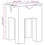 vidaXL Tabouret Bois de teck massif