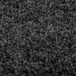 vidaXL Tapis Shaggy Anti-dérapant Gris foncé 200 x 200 cm PP