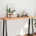 vidaXL Dessus de table bois massif traité bordure assortie