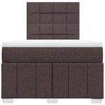 vidaXL Sommier à lattes de lit avec matelas Marron foncé 120x200 cm