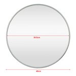Miroir mural rond 40 cm gris graphite 03_0007939
