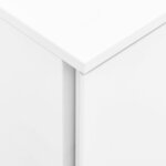 vidaXL Classeur mobile Blanc 39x45x67 cm Acier