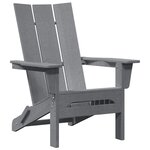 Ensemble de salon de jardin 3 pièces vidaXL gris clair HDPE