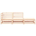 vidaXL Salon de jardin 3 Pièces bois massif de pin