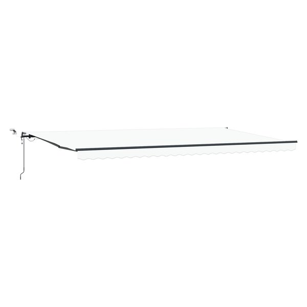 Store rétractable automatique vidaXL avec LED Blanc 600x350 cm