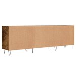 vidaXL Meuble TV chêne fumé 150x30x50 cm bois d'ingénierie