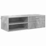 vidaXL Meuble TV Blanc brillant 100.5 x 39 x 30 cm Bois d'ingénierie