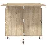 vidaXL Table à dîner 2 Pièces 140 x 80 x 77 cm Bois d'ingénierie