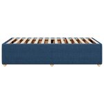 vidaXL Cadre de lit sans matelas bleu 90x190 cm tissu
