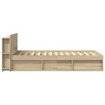vidaXL Cadre de lit avec rangement Chêne Sonoma 80 x 200 cm
