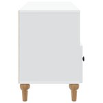 vidaXL Meuble TV Blanc 102 x 34 5 x 50 cm Bois d’ingénierie