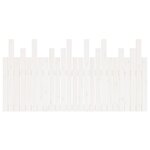 vidaXL Tête de lit murale Blanc 159 5x3x80 cm Bois massif de pin