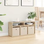 vidaXL Basboard avec tiroir Chêne Sonoma 87 x 27 5 x 43 cm