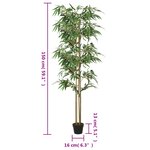 vidaXL Bambou artificiel 988 feuilles 150 cm vert