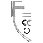 vidaXL Robinet de lavabo de salle de bain Argenté 130x176 mm