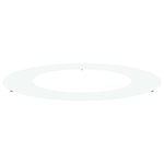 vidaXL adapté pour anneau d'arbre plat Blanc Ø50 / 80 cm Acier