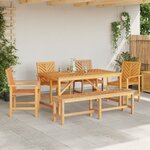 vidaXL Ensemble de repas de jardin 5 pièces en bois d'acacia