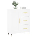 vidaXL Buffet blanc 69 5x34x90 cm bois d'ingénierie
