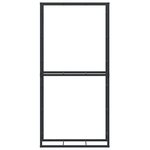 vidaXL Portant de bois de chauffage noir 100x30x209 cm acier