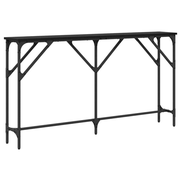 vidaXL Table console Chêne noir 140 x 23 x 75 cm