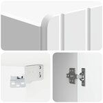 vidaXL Armoire Murale Blanc brillant 66 x 34 5 x 92 cm