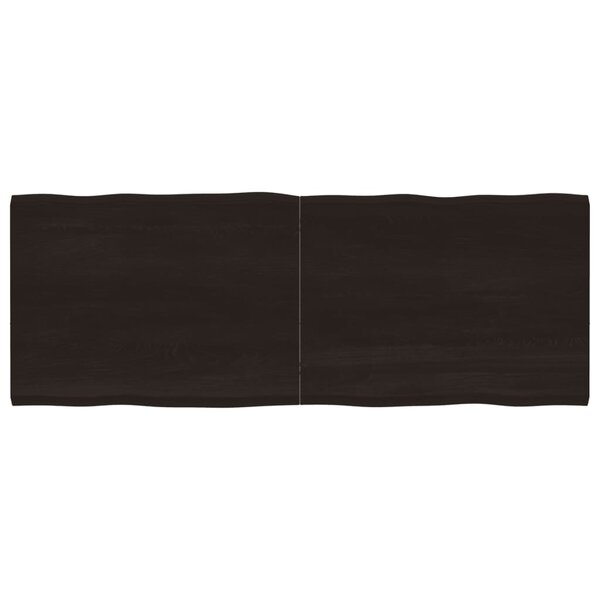 vidaXL Dessus de table bois massif traité bordure assortie