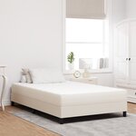 Matelas à ressorts ensachés vidaXL Crème Moyen 120x200x20 cm Tissu