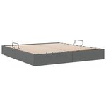 vidaXL Lit de Rangement avec stockage Gris foncé 180 x 200 cm Tissu