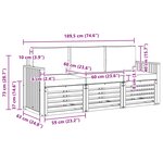 vidaXL Ensembles de canapés 3 pc Gris Naturel et Clair
