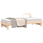 vidaXL Lit coulissant sans matelas 2x(80x200) cm Bois de pin massif