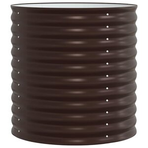 vidaXL Jardinière surélevée Marron 80 x 80 x 81 cm Acier