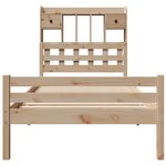 vidaXL Lit bibliothèque sans matelas 100x200 cm bois massif de pin