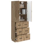 vidaXL Ensemble de Meubles 2 Pièces Chêne artisanal 66 x 34 5 x 87 cm