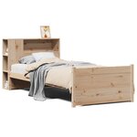 vidaXL Lit bibliothèque sans matelas 90x200 cm bois de pin massif