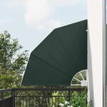 vidaXL Écran de confidentialité pour balcon Vert foncé 115 x 115 cm