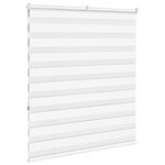 vidaXL Store zèbre blanc 125x150 cm largeur du tissu 120 9cm polyester