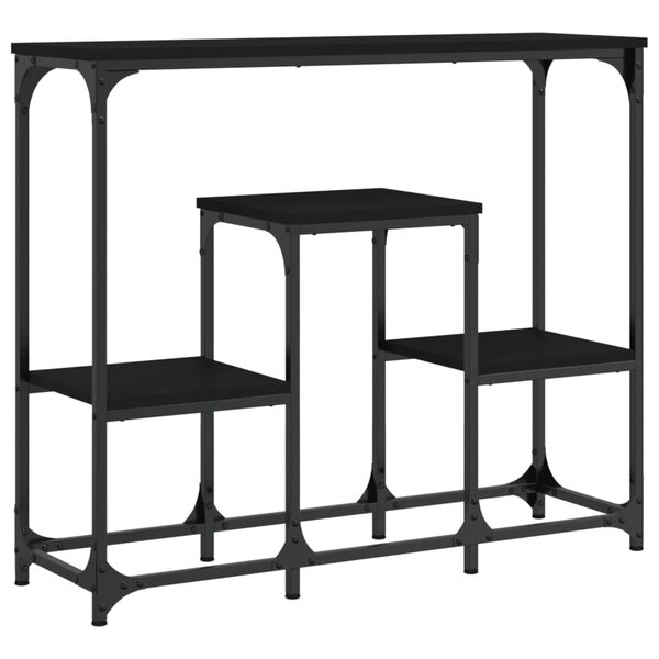 vidaXL Table console noir 89 5x28x76 cm bois d'ingénierie