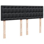 vidaXL Sommier à lattes de lit avec matelas Noir 160x200 cm