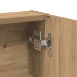 vidaXL Coiffeuse chêne artisanal 80 x 35 x 132 cm Bois d'ingénierie