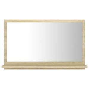 Miroir de salle de bain 60x10 5x37 cm aggloméré beige 02_0006923