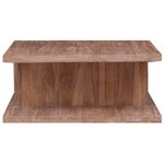 vidaXL Table basse 70x70x30 cm Bois de teck massif